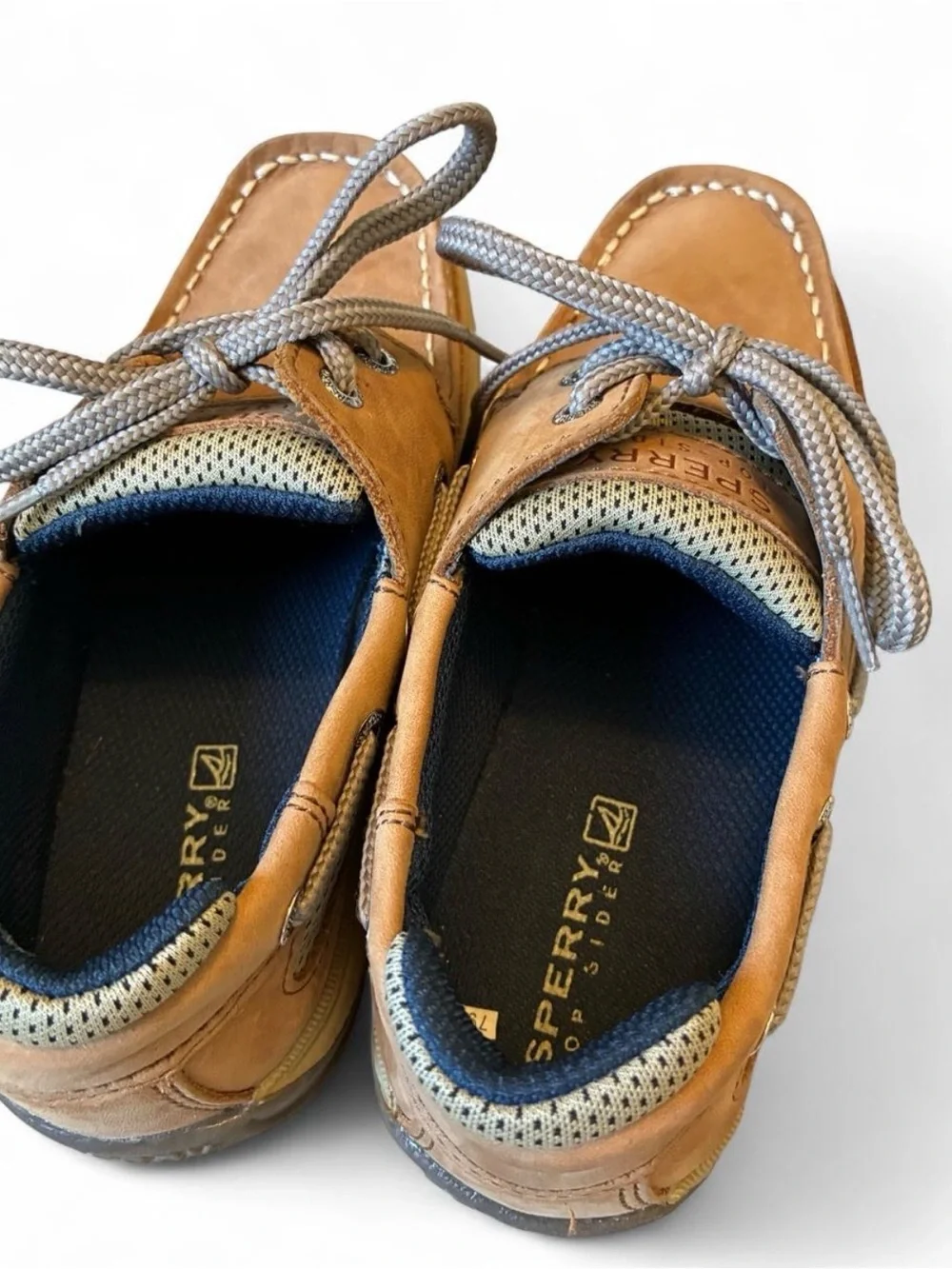 Sperry Lanyard Top Slider Youth Size 2 Great Condition Nautical Boat Shoes